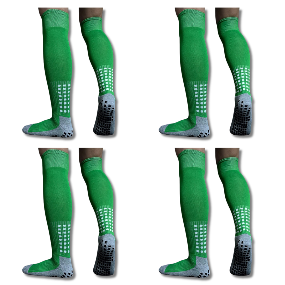 FULL LENGTH GRIP SOCKS - 4 PAIR BUNDLE
