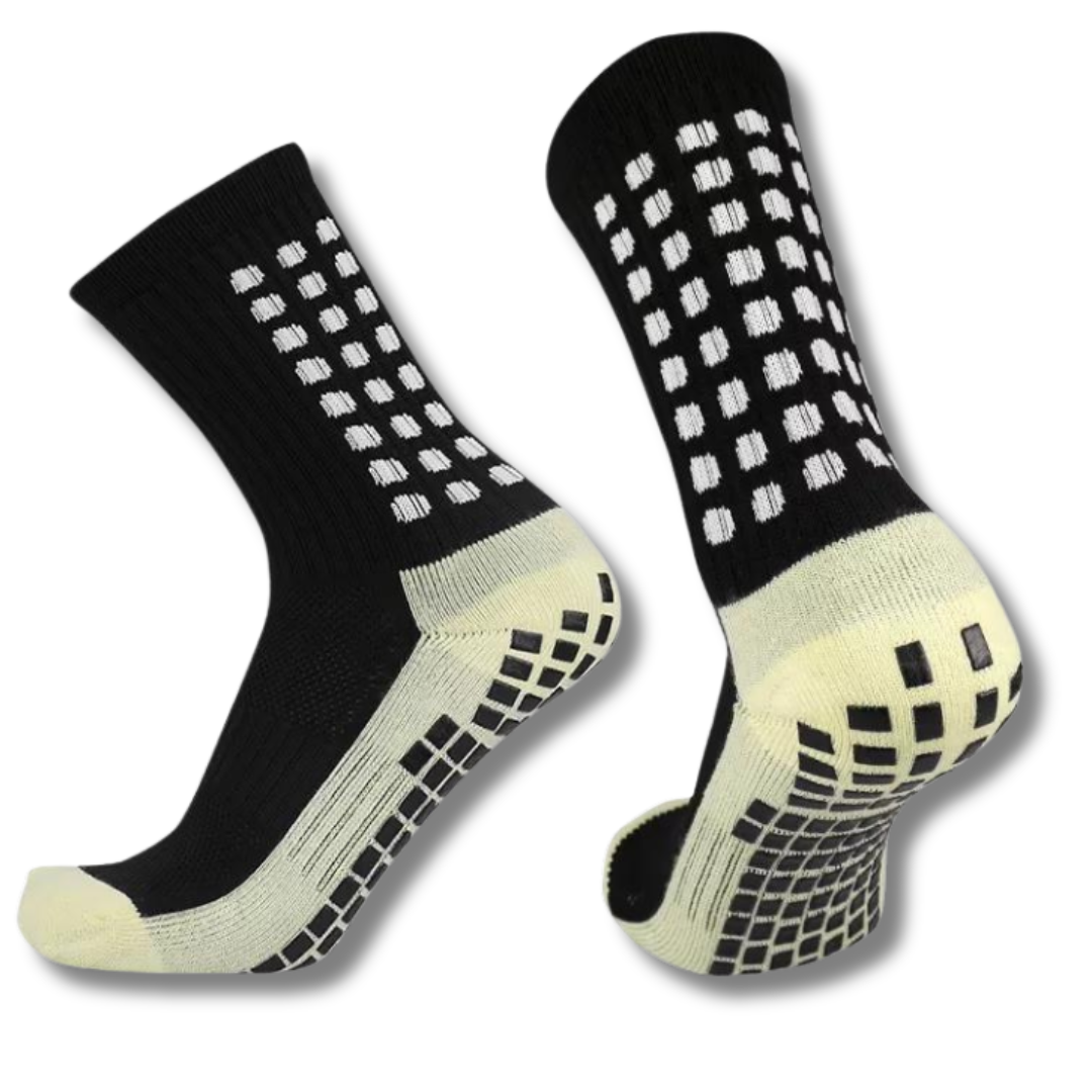 kids grip socks in black